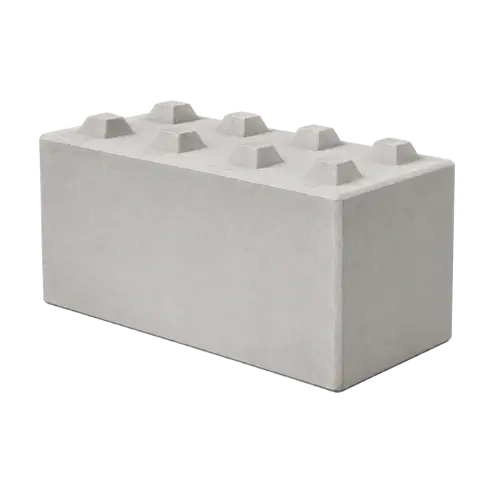 Icône bloc empilable béton